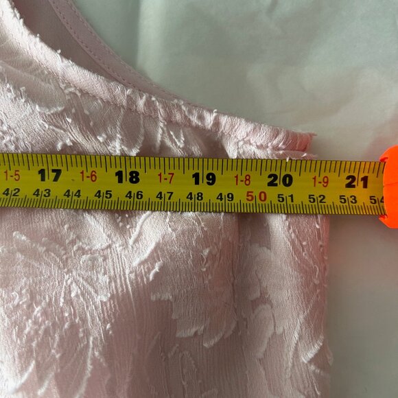 Rebecca Taylor Light Pink Silk Cotton Top Sz 10 - Picture 6 of 7